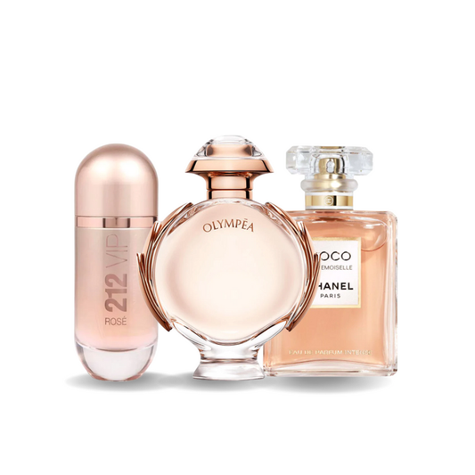 212 VIP ROSÉ, OLYMPÉA, COCO MADEMOISELLE