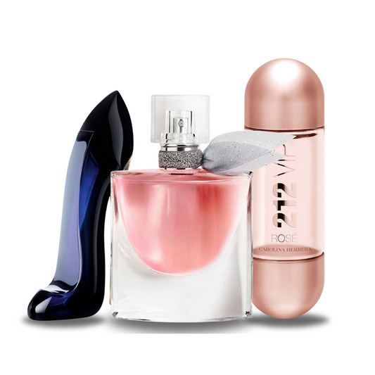 GOOD GIRL, LANCOME LA VIE EST BELLE, 212 VIP ROSÉ