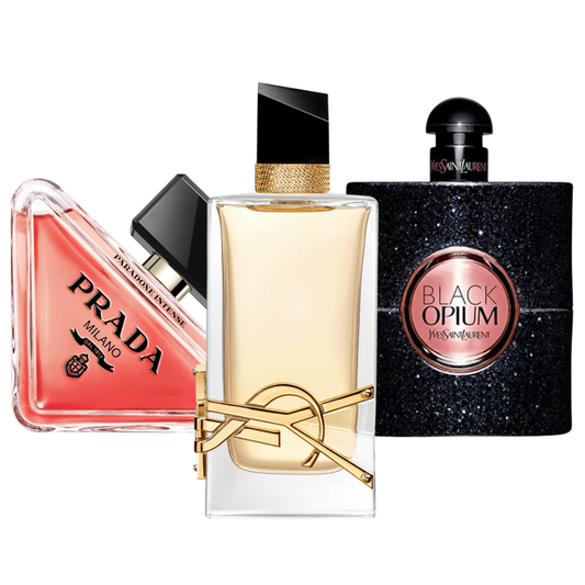 PRADA PARADOX, BLACK OPIUM YVES SAINT LAURENT, LIBRE